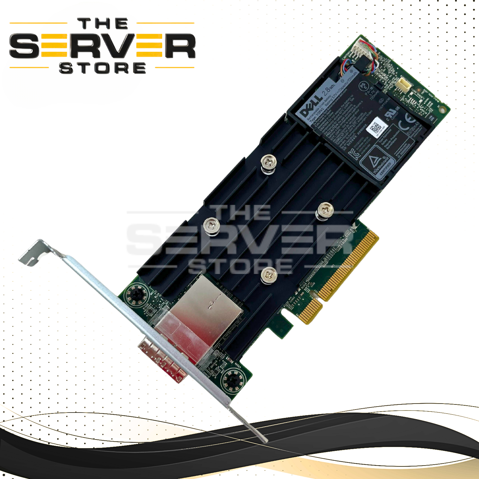 Dell PERC H840 4GB 12G/s SAS CONTROLLER With BATTERY With TWO EXTERNAL MINI SAS HD SFF-8644 CONNECTORS (W59R3)