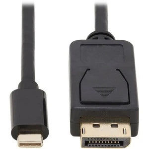 Tripp Lite by Eaton USB-C to DisplayPort Bi-Directional Active Adapter Cable (M/M) 4K 60 Hz HDR Locking DP Connector 3 ft. (0.9 m)