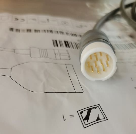 For 989803160641 Philips Efficia 3/5 ECG Trunk Cable AAMI/IEC 12-pin Defibrillators