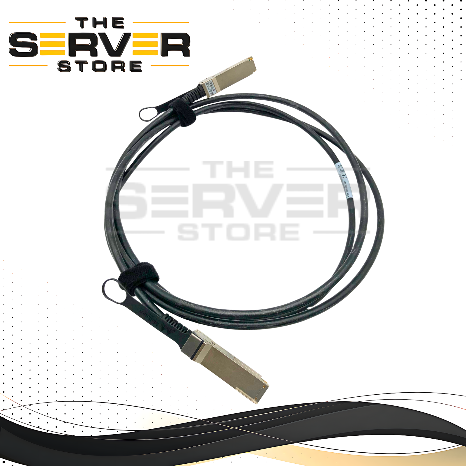 Mellanox NVIDIA 3 Meter (9.8ft) 100GbE QSFP28 to QSFP28 Passive Direct Attach Copper (DAC) Twinax Cable. P/N: MCP1600-C003E30L.