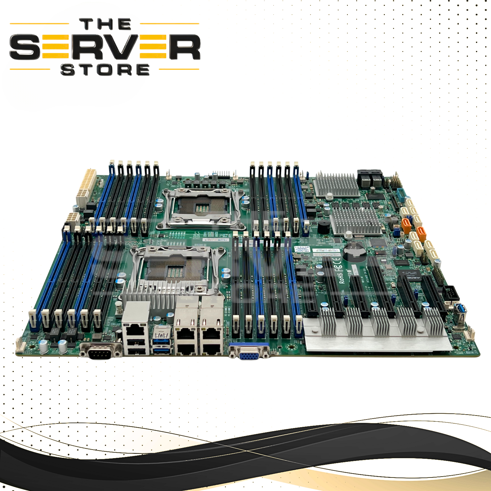 Supermicro Motherboard Dual Socket R3 LGA2011-3 EE-ATX 10GbE LAN SAS3 X10DRC-T4+