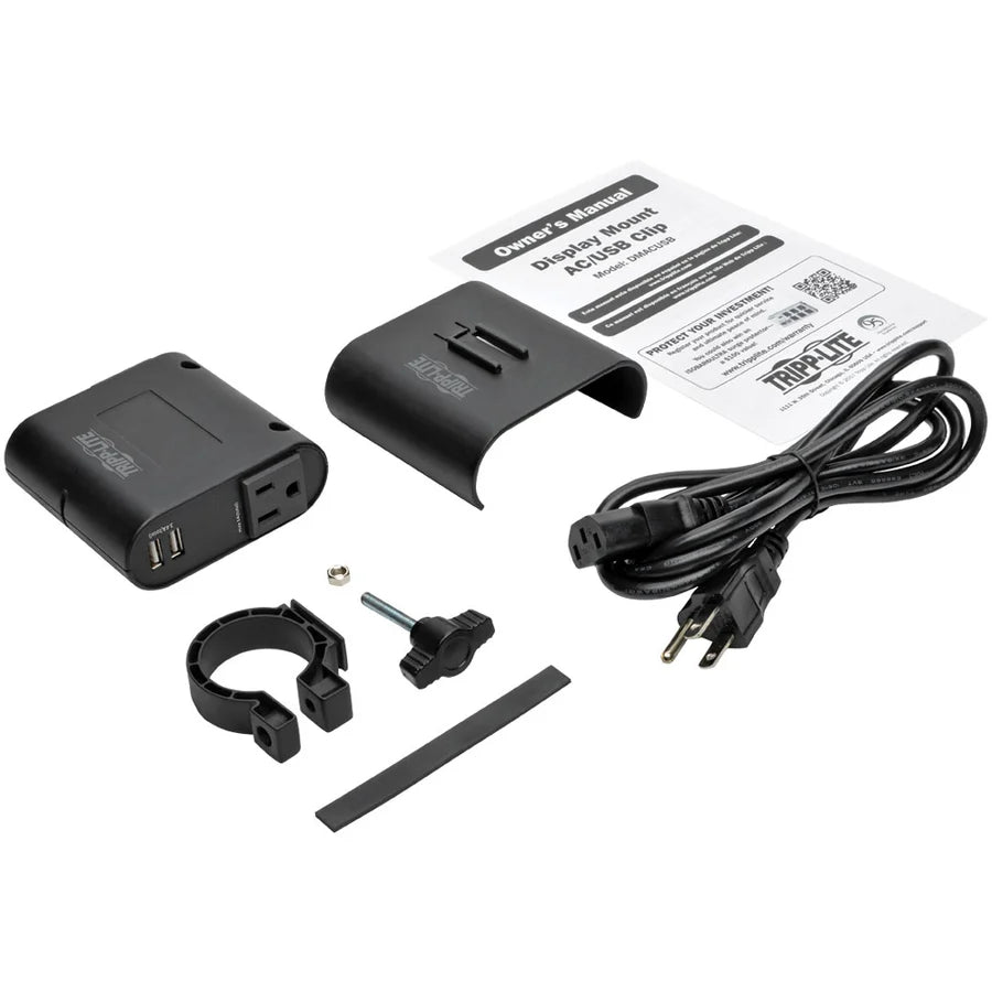 Eaton Tripp Lite Series AC/USB Charging Clip for Display Mounts