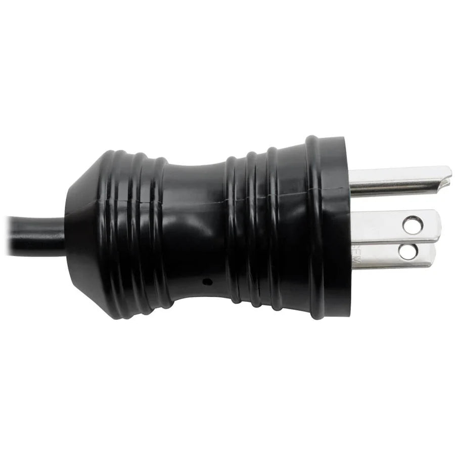Eaton Tripp Lite Series Hospital-Grade Power Cord, NEMA 5-15P to Locking IEC C13 - Green Dot, 15A, 125V, 14 AWG, 25 ft. (7.62 m), Black