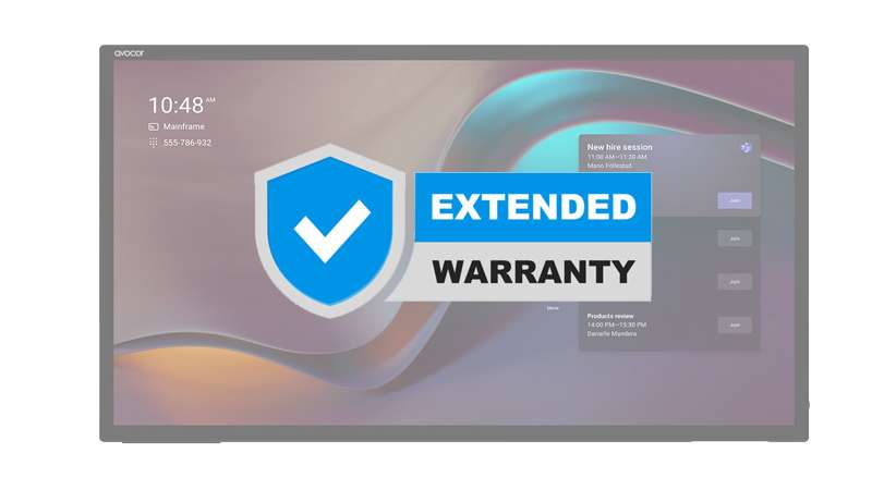 Avocor Two-year (2) extended warranty for a total of five (5) years warranty for H Series 75" Display