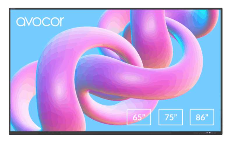 Avocor S-Series 75" 4K IR LED Interactive Display, EDLA