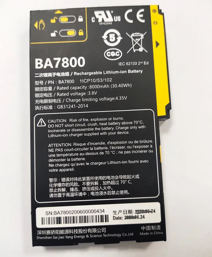 BA7800 BA7800S Battery For A8 Outdoor Beidou Handheld GPS 8000mAh 30.4Wh