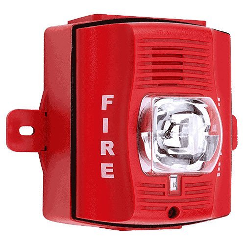 System Sensor P2RHK-120 SpectrAlert Advance Outdoor 120VAC Red Horn Strobe FIRE Marked