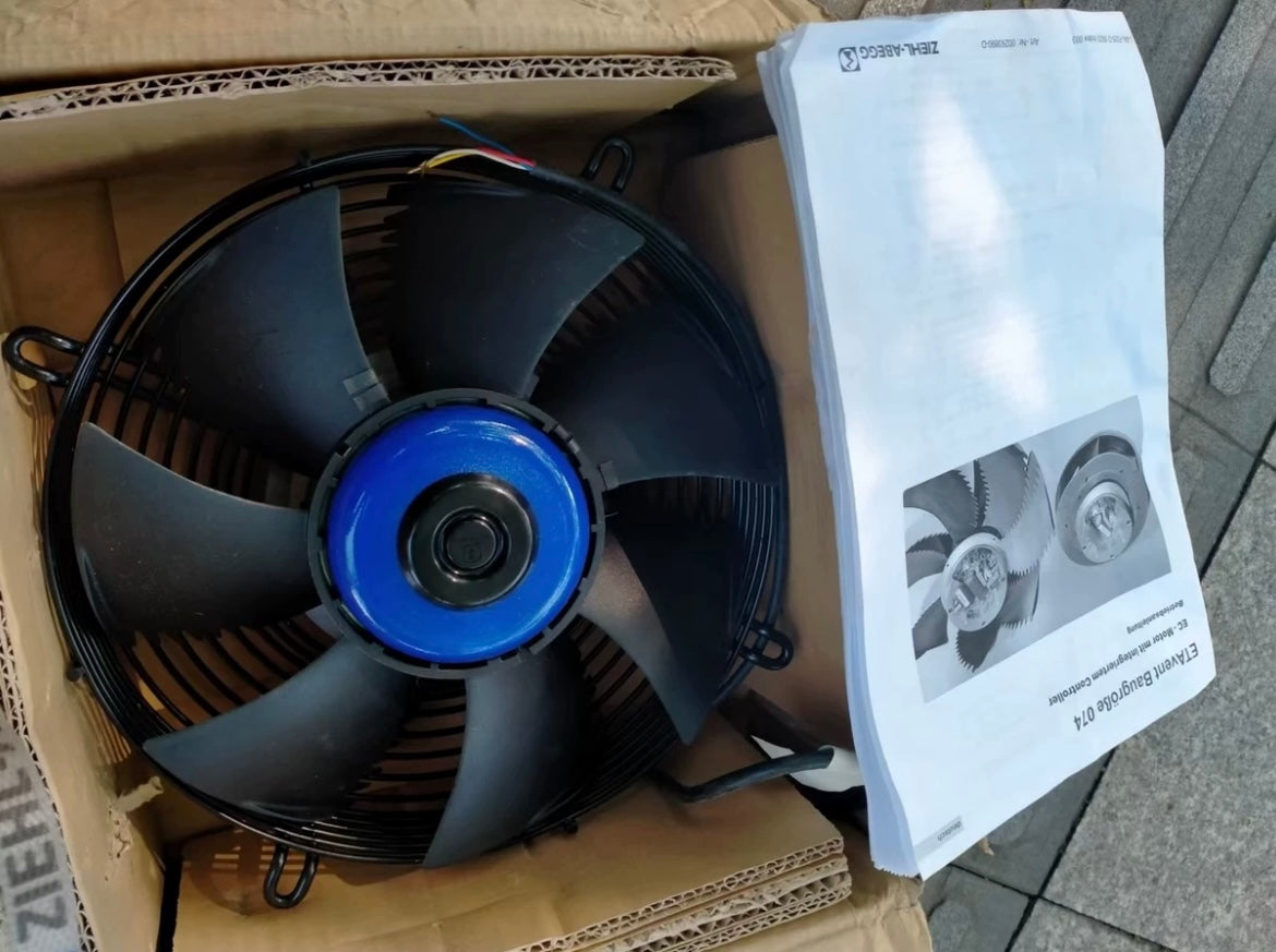 FN025-6IK.OE.V7 MK074-6IK.09.L  ZIEHL-ABEGG Axial Fan 0.23kW 200/277V 1.65/1.2A 3000rpm