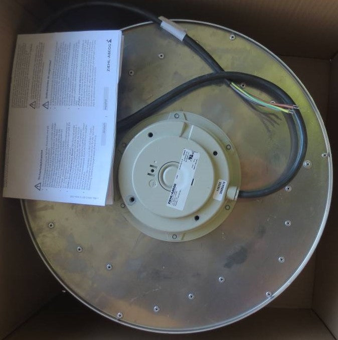 Brand new RH40M-4EK.4F.1R ZIEHL-ABEGG centrifugal fan 230V 2.2A 0.49kw
