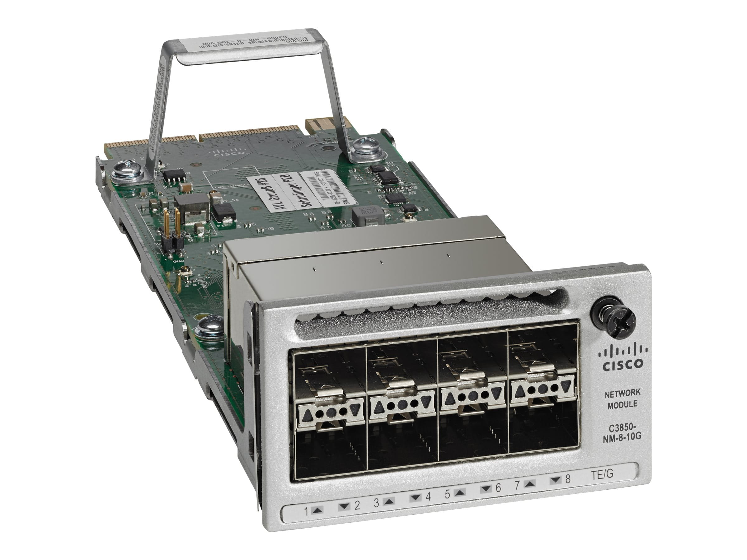 Cisco C3850-NM-8-10G 8-Port 10 Gigabit SFP+ Network Module for Catalyst 3850 Series Switches