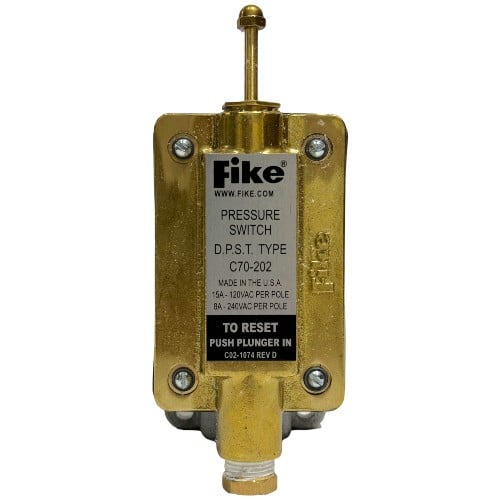Fike C70-202 DPST Pressure Switch Assembly for Fire Suppression Systems
