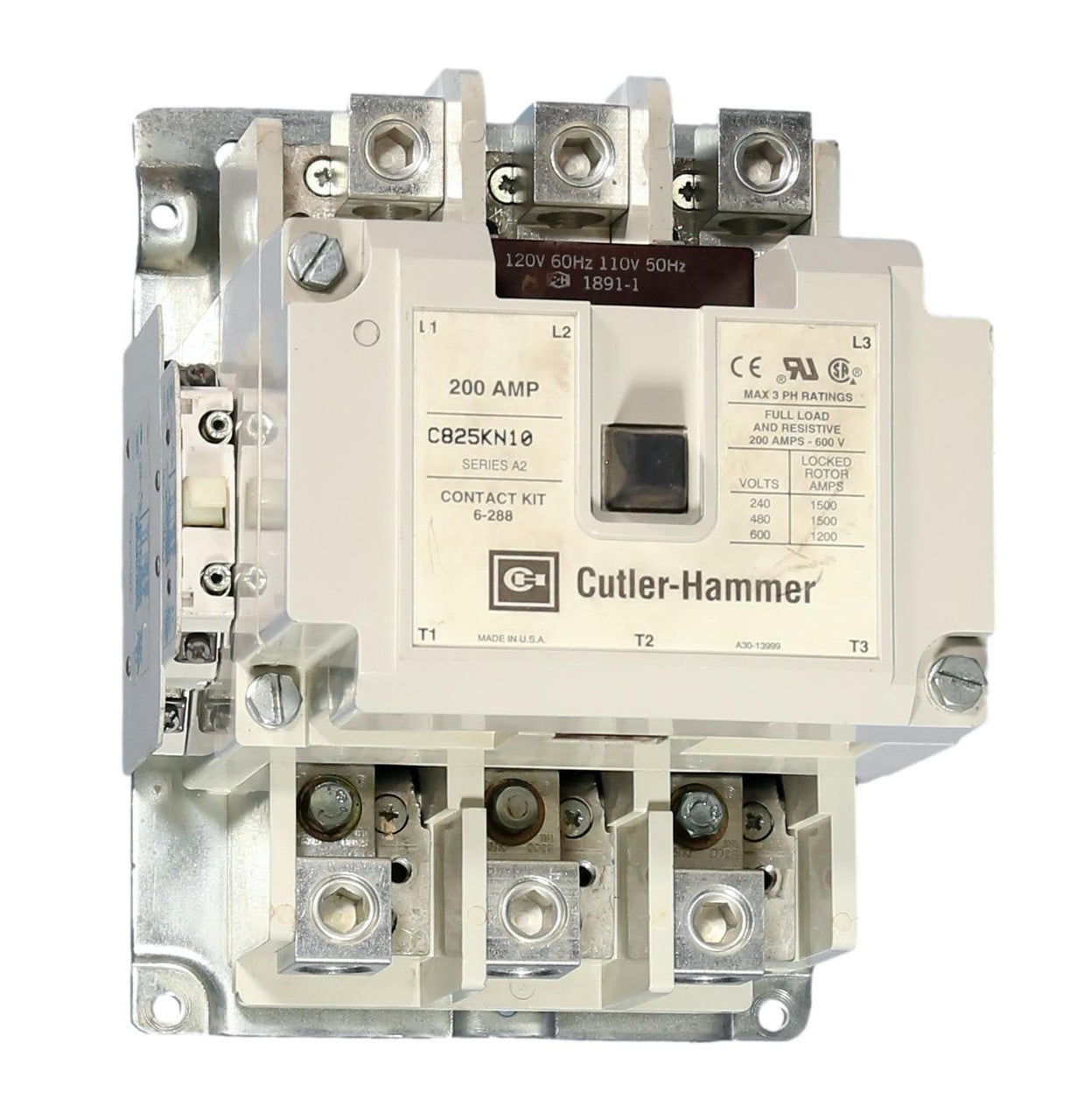Eaton C825KN10 200A 3-Pole Contactor