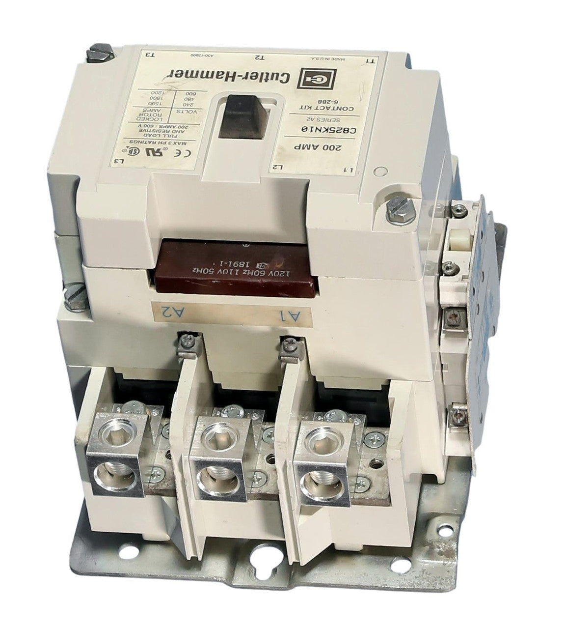 Eaton C825KN10 200A 3-Pole Contactor