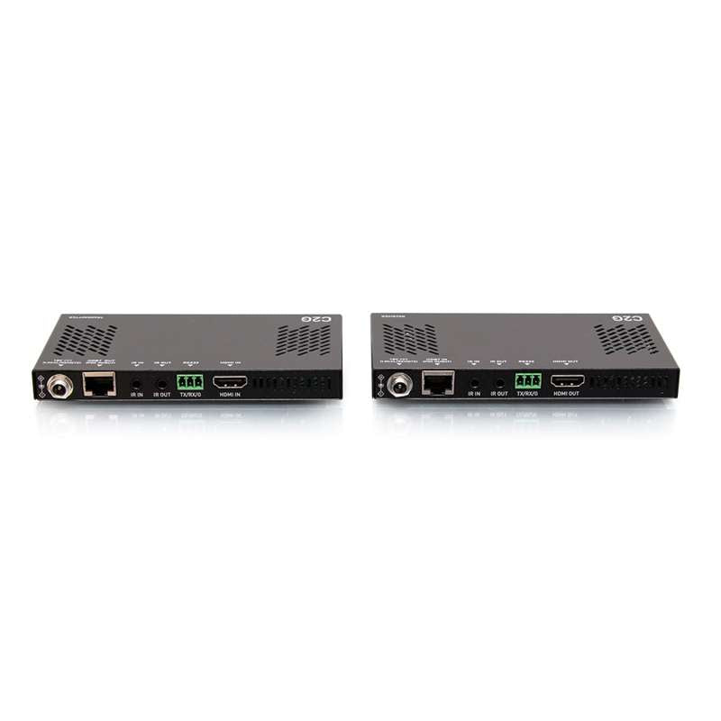 Cables To Go HDMI HDBaseT + RS232 and IR over Cat Extender Box Transmitter to Box Receiver (18Gbps) - 4K 60Hz