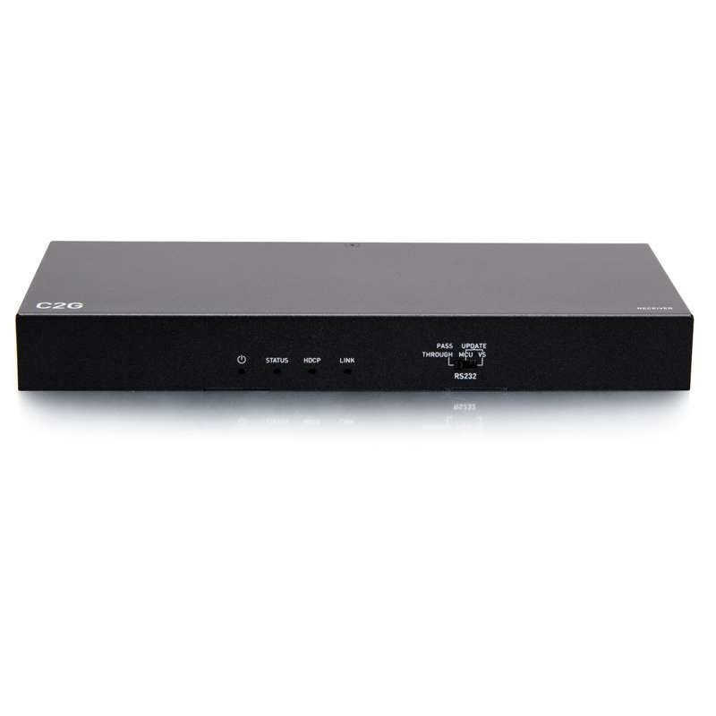 Cables To Go HDMI HDBaseT + USB-C, 3.5mm, and USB-B to A over Cat Extender Wall Plate Transmitter to Box Receiver - 4K 60Hz