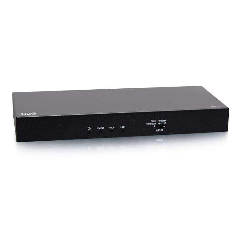 Cables To Go HDMI HDBaseT + VGA, 3.5mm, and USB-B to A over Cat Extender Wall Plate Transmitter to Box Receiver - 4K 60Hz