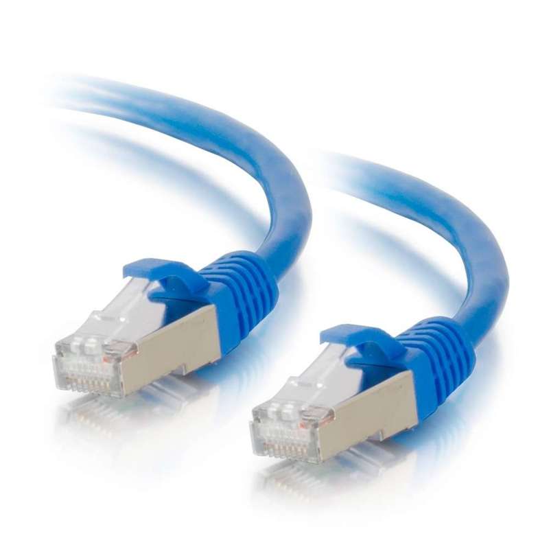 Cables To Go 3ft (0.9m) Cat6a Snagless Shielded (STP) Ethernet Network Patch Cable - Blue