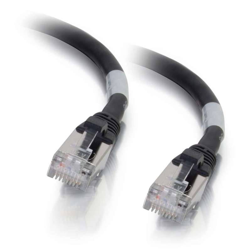 Cables To Go 5ft (1.5m) Cat6a Snagless Shielded (STP) Ethernet Network Patch Cable - Black