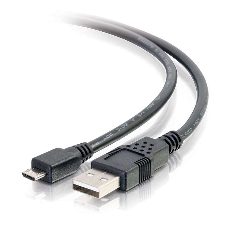 Cables To Go 15ft (4.6m) USB 2.0 A to Micro-B Cable M/M - Black (4.6m)