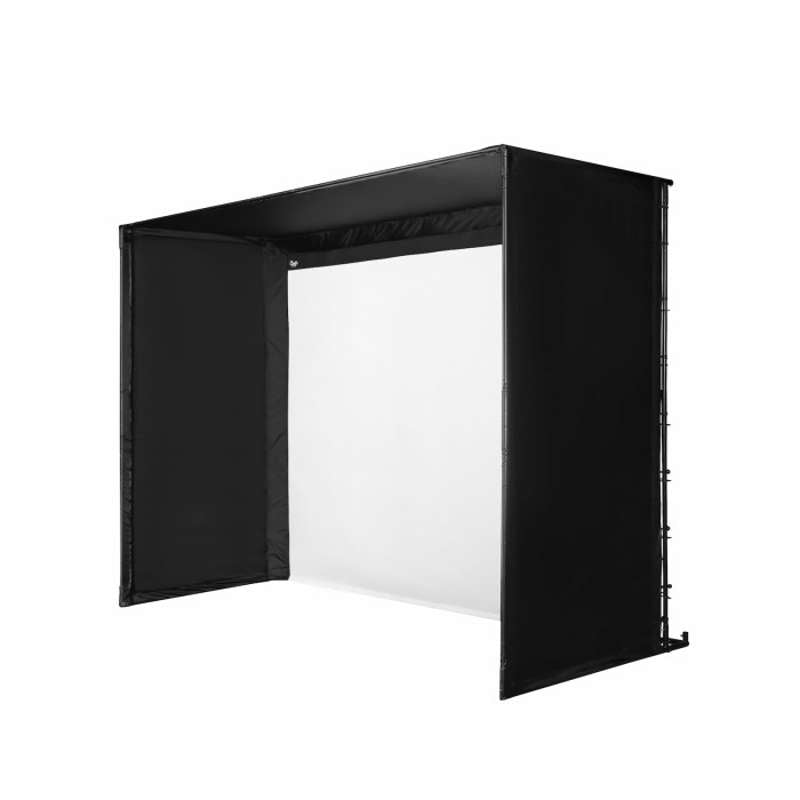 Carl's Place DIY Golf Simulator Enclosure Kit (8′5″ × 11′5″ × 5′) with Preferred Impact Screen
