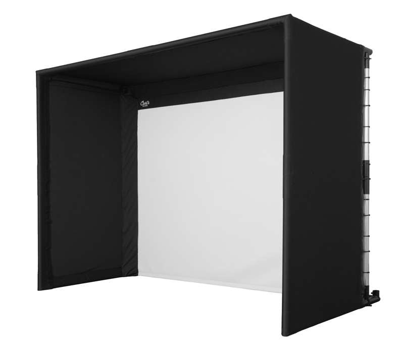 Carl's Place Pro Golf Simulator Enclosure Kit (10' × 15'5" × 5') with Premium Impact Golf Screen