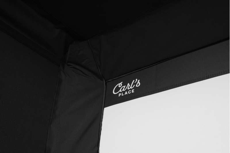 Carl's Place Pro Golf Simulator Enclosure Kit (9' × 12' × 8') with Premium Impact Golf Screen