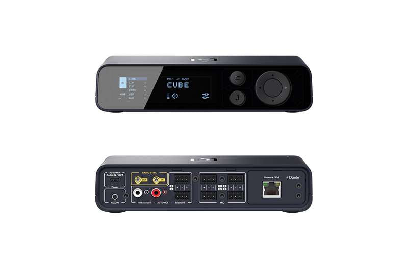 Catchbox Plus System with 2 channel Hub DSP receiver with Networking and DANTE, 1 Cube incl chargers, Standard - Red