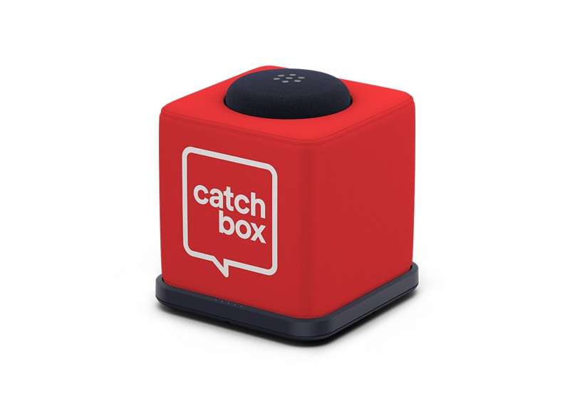 Catchbox Plus System with 4 channel Hub DSP receiver with 2 Cube, 1 Clip incl chargers, Standard - Red