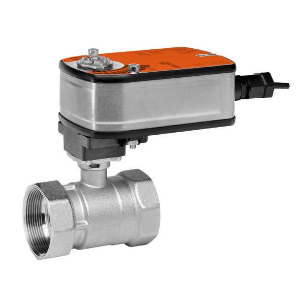 B225+LF120-S US | Belimo 1 Inch Two Way Characterized Control Valve With 120V Spring Return Actuator