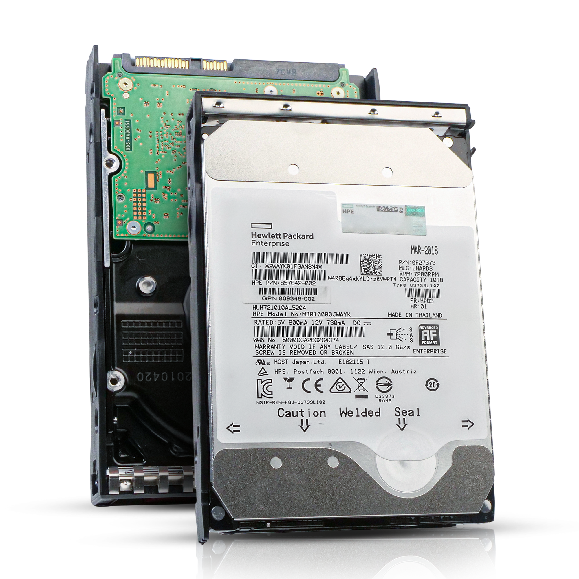HP Generation 11 P09161-S21 10TB 7.2K RPM SAS 12Gb/s 512e 256MB 3.5in Refurbished HDD