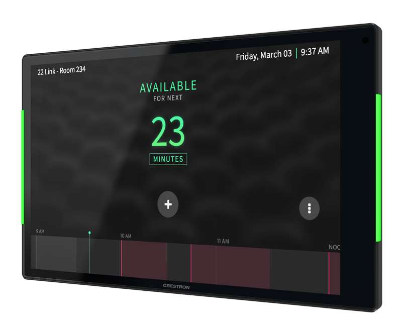 Crestron 10.1 in. Room Scheduling Touch Screen, Black