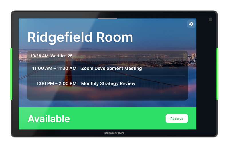 Crestron 8.1 in. Room Scheduling Touch Screen, Government Version