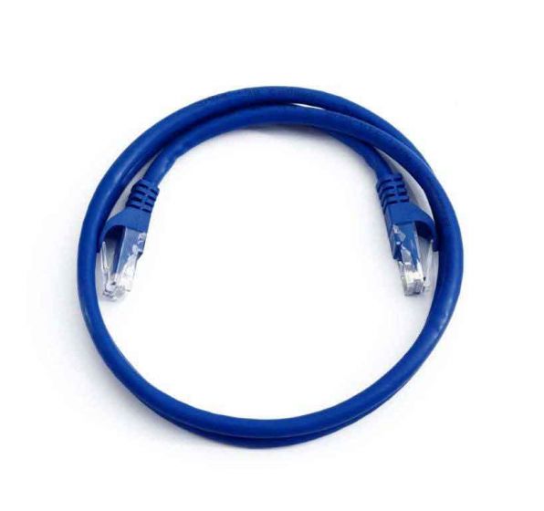 Cat5E 3 feet Patch Cable w/boots-Blue