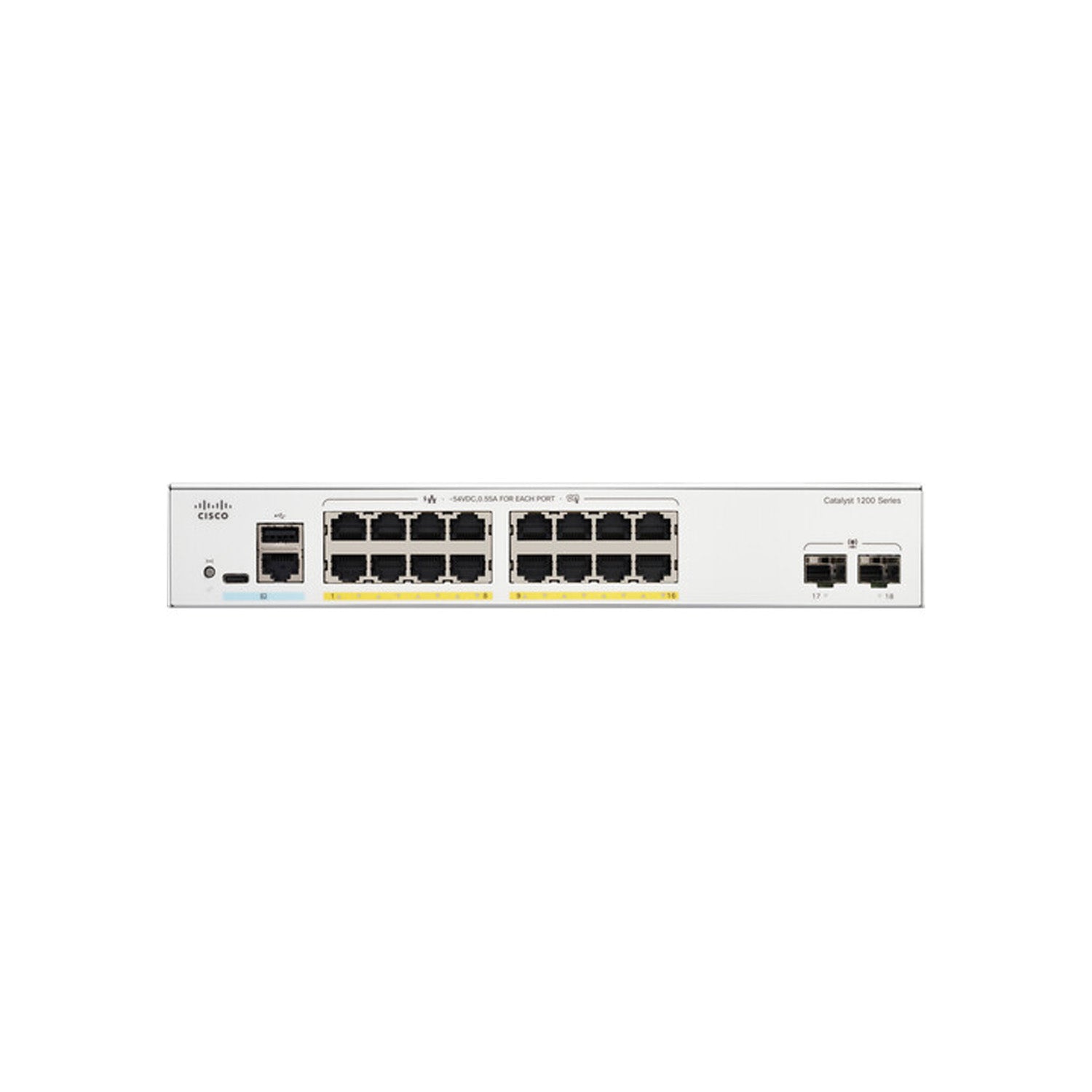 Cisco Catalyst C1200-16P-2G PoE Managed Switch