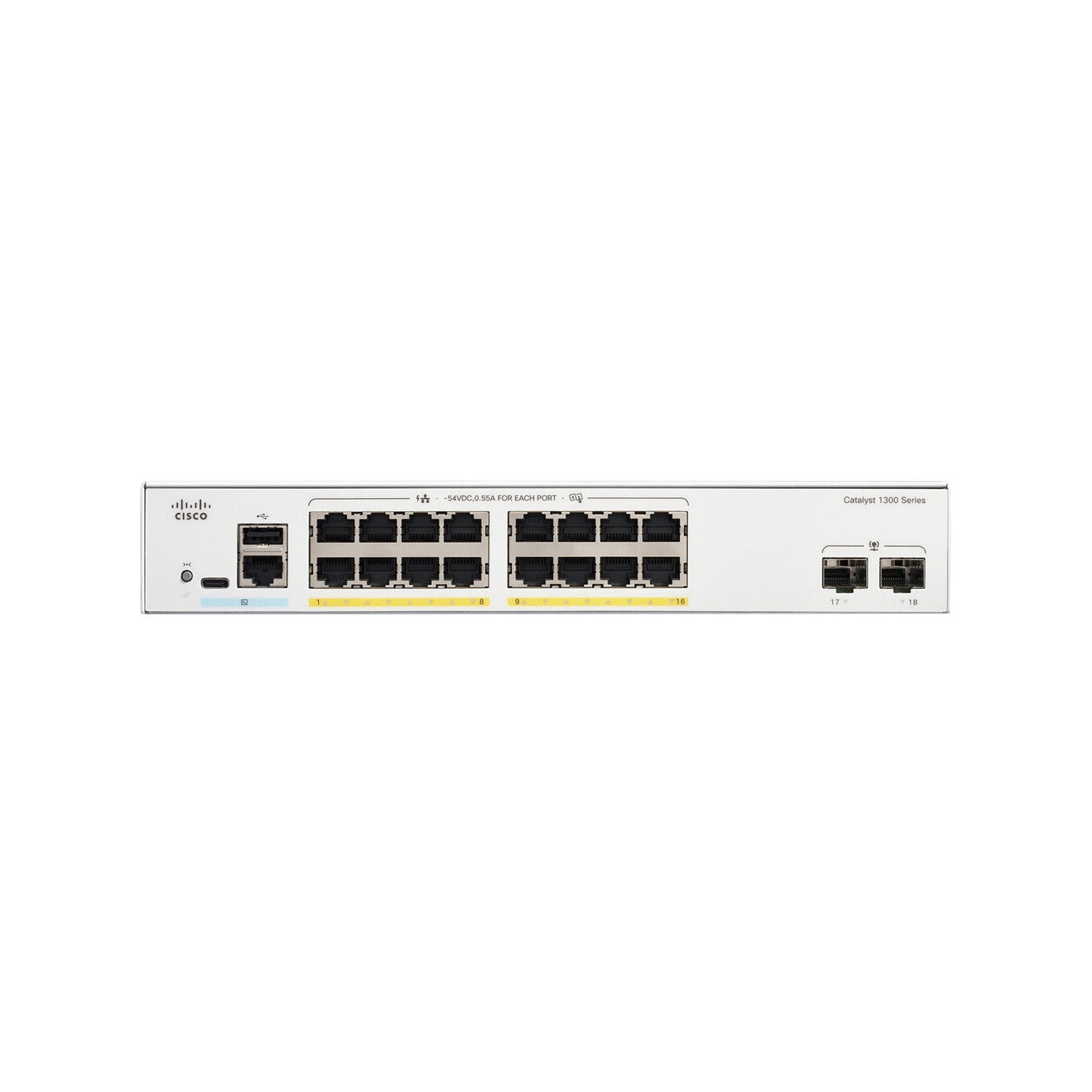 Cisco Catalyst C1300-16FP-2G Full PoE Switch