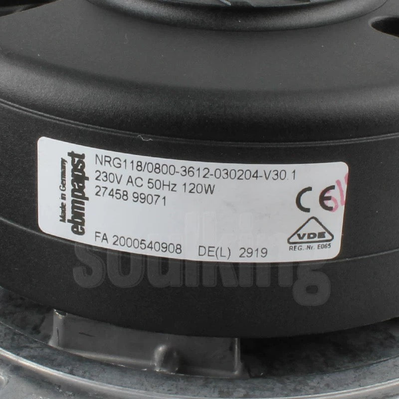NRG118/0800-3612-030204-V30.1 Ebm-Papst  FAN