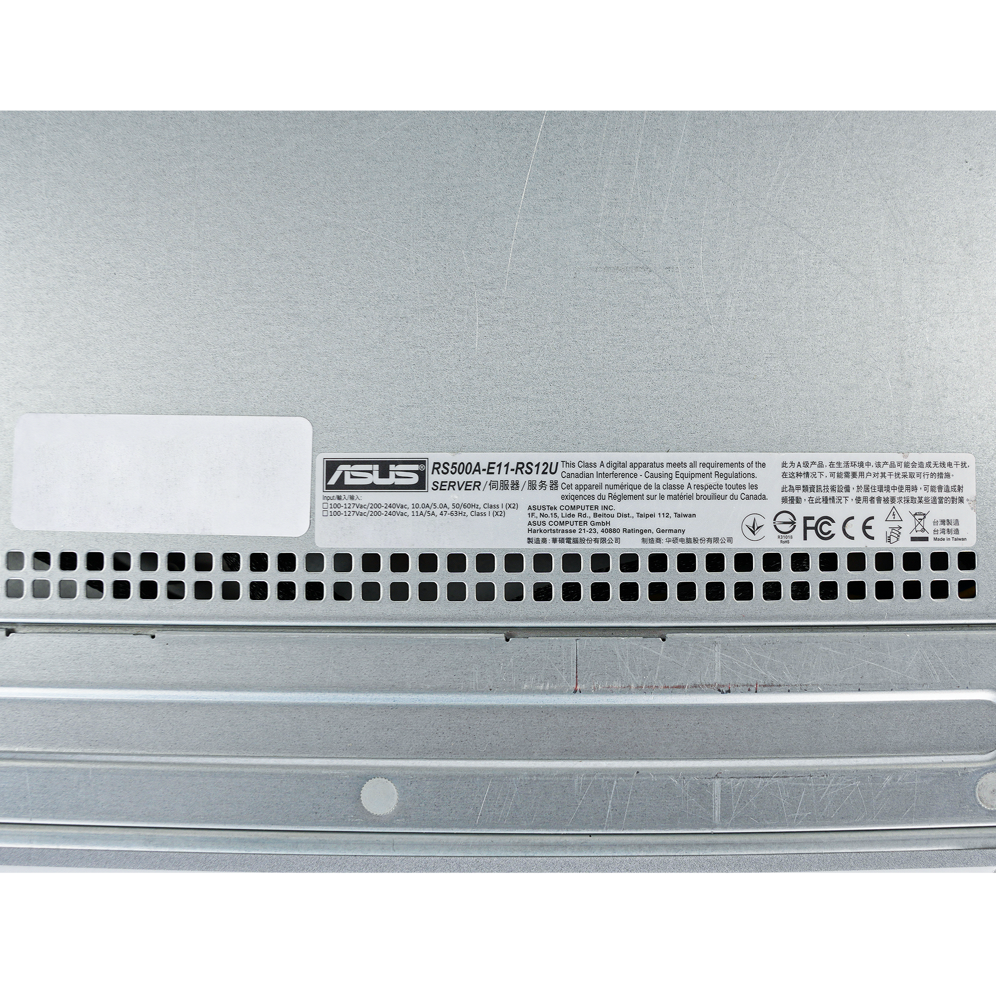 ASUS RS500A-E11-RS12U 1U Single Socket SP3 16x DDR4 DIMM 12x Front 2.5" Bay NVMe/SAS/SATA + 4x Internal 2x 800W PSU | Barebones Server (NO CPU, RAM) | Refurbished