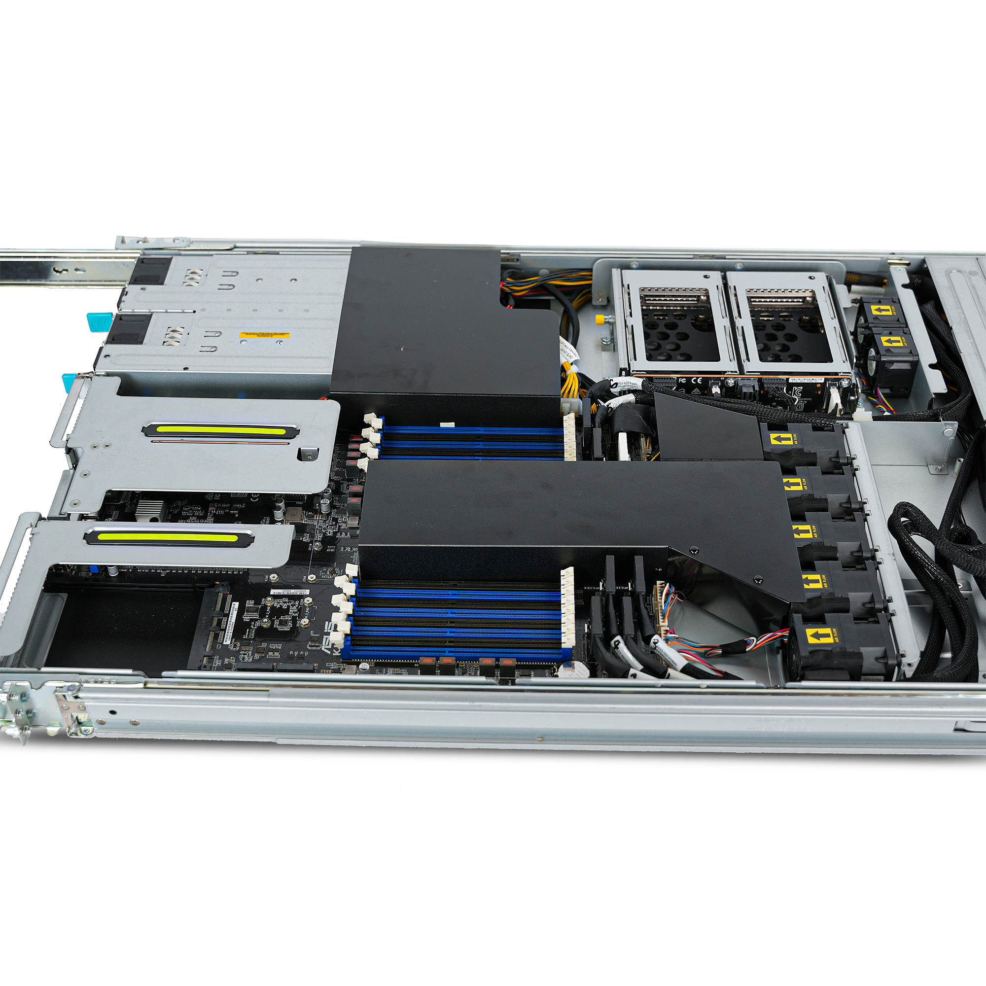 ASUS RS500A-E11-RS12U 1U Single Socket SP3 16x DDR4 DIMM 12x Front 2.5" Bay NVMe/SAS/SATA + 4x Internal 2x 800W PSU | Barebones Server (NO CPU, RAM) | Refurbished