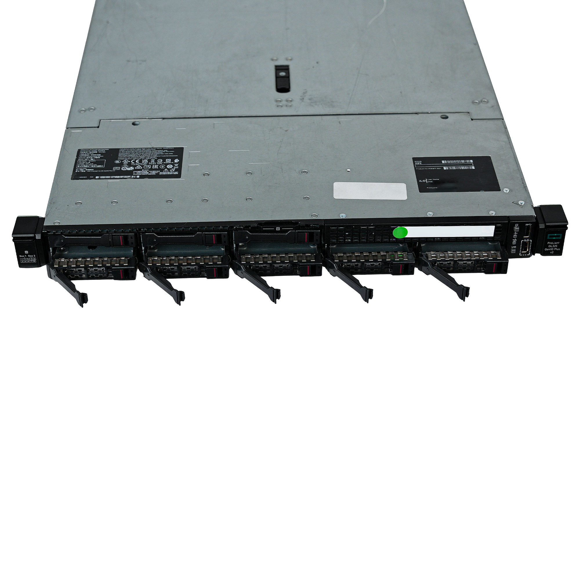 HPE P38477-B21 ProLiant DL325 Gen10 Plus v2 1U Barebones Server 16x DDR4 DIMM 8x 2.5" Bay 2x500W Refurbished