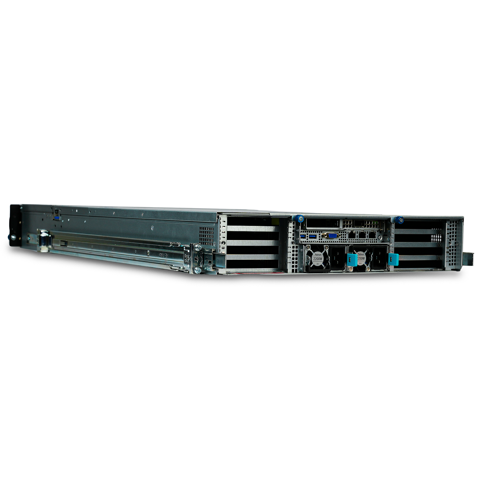 ASUS ESC4000A-E10 2U GPU Server AMD EPYC 7742 64-Core 8x DDR4 DIMM 8x SATA/SAS/NVMe Hot-Swap Bay 4x GPU Slots 2x2200W ConnectX-6 Refurbished