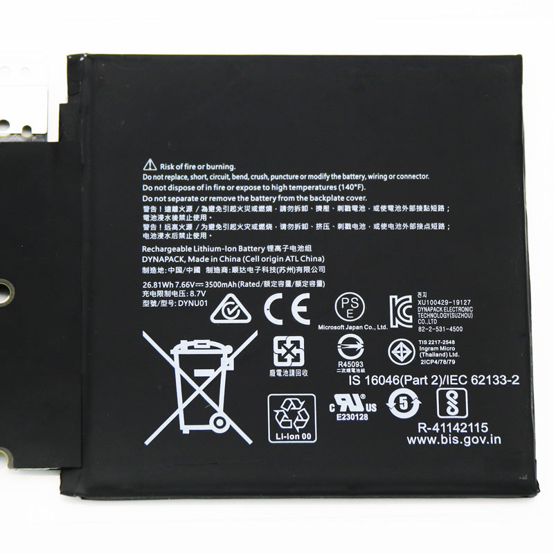 Microsoft surface go2 1901 DYNU01 G16TA047H Battery
