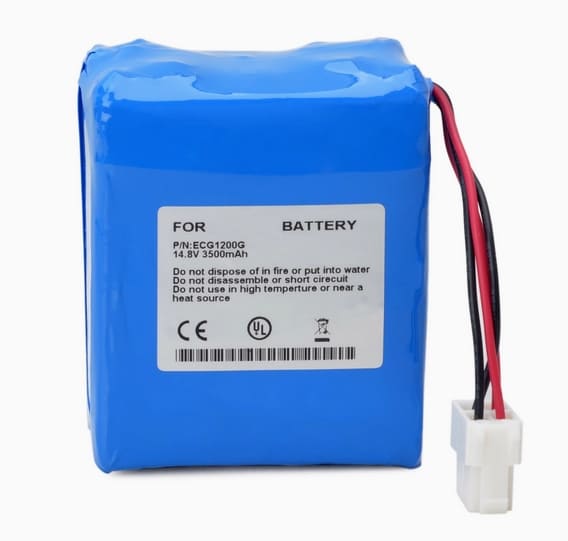 Battery for Contec ECG-1200, ECG-1200G, ECG-1600D Electrocardiograph Machines