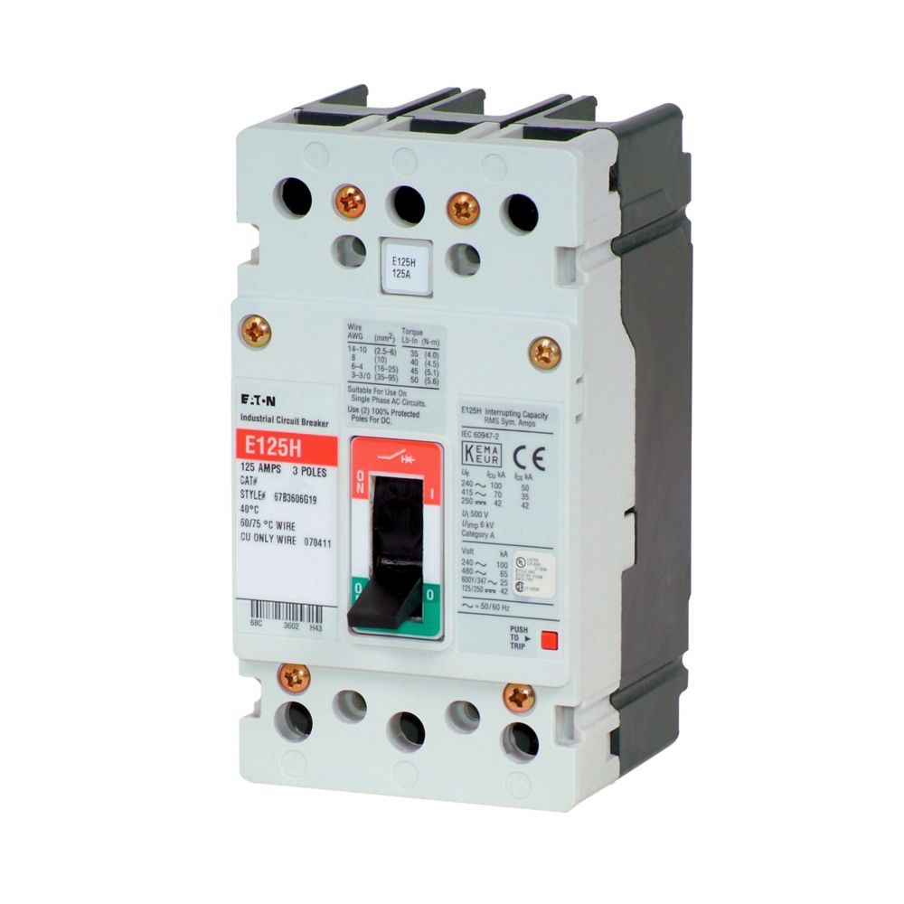 EGS3090FFB | Eaton Series G 90A 3-Pole Molded Case Circuit Breaker