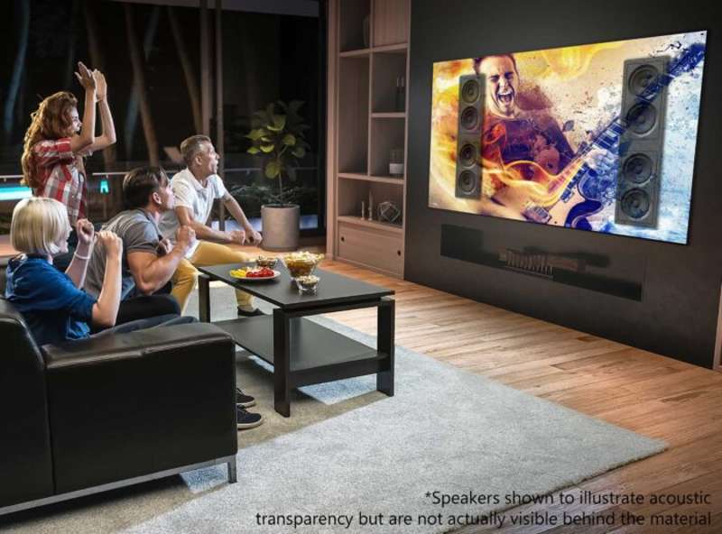 Elite Screens Aeon CineGrey 4D AT Series, 110-inch Diag., 16:9 Fixed Frame Screen