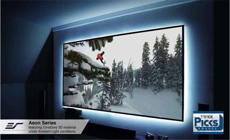 Elite Screens Aeon CineGrey 3D Series 119 Inch Diagonal Fixed Frame Screen