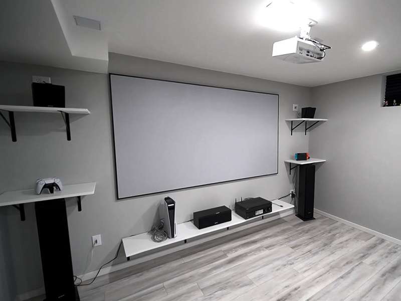 Elite Screens Aeon Series, 165-inch Diag., 16:9 Fixed Frame Screen, CineWhite UHD-B Material