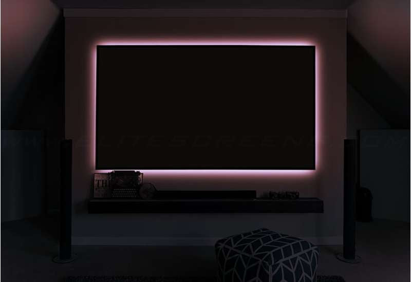 Elite Screens Aeon Series, 165-inch Diag., 16:9 Fixed Frame Screen, CineWhite UHD-B Material