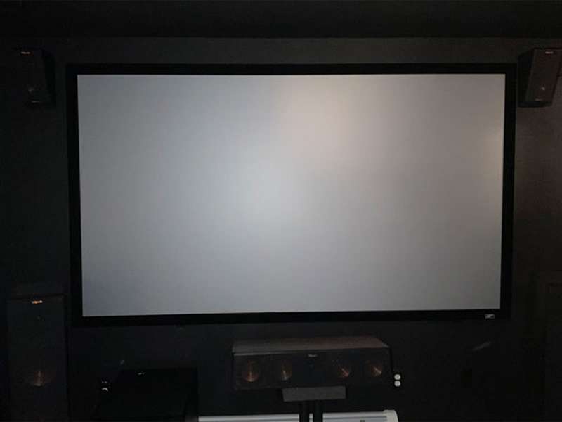 Elite Screens Sable Frame CineGrey 3D Series 150 Inch Diagonal Fixed Frame Screen