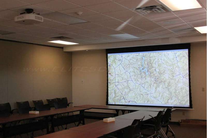 Elite Screens Evanesce Tab-Tension Series 106 Inch Diagonal Electric Screen