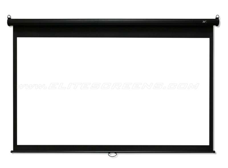 Elite Screens Manual B Series, 120-inch Diag., 4:3 Manual Screen, MaxWhite2 Material